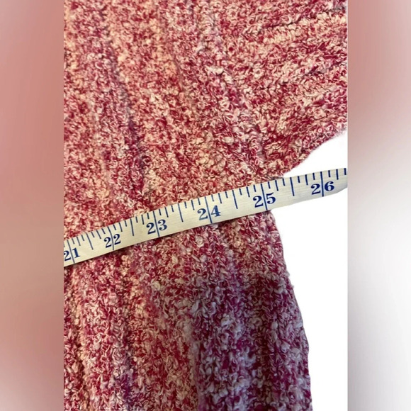 Free People Good Day Wool Blend Pink Cropped Sweater - Picture 9 of 10